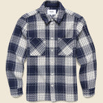 Whiting Overshirt - Marine Beatnik - Wax London - STAG Provisions - Tops - L/S Woven - Plaid