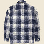 Whiting Overshirt - Marine Beatnik - Wax London - STAG Provisions - Tops - L/S Woven - Plaid