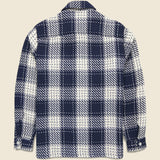 Whiting Overshirt - Marine Beatnik - Wax London - STAG Provisions - Tops - L/S Woven - Plaid