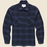 Whiting Overshirt - Skate Check - Wax London - STAG Provisions - Tops - L/S Woven - Plaid