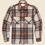 Wool Whiting Overshirt - Bobble Ecru - Wax London - STAG Provisions - Tops - L/S Woven - Plaid
