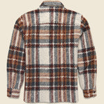 Wool Whiting Overshirt - Bobble Ecru - Wax London - STAG Provisions - Tops - L/S Woven - Plaid