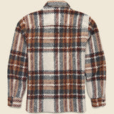 Wool Whiting Overshirt - Bobble Ecru - Wax London - STAG Provisions - Tops - L/S Woven - Plaid