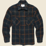 Wool Whiting Overshirt - Drawn Check - Wax London - STAG Provisions - Tops - L/S Woven - Plaid