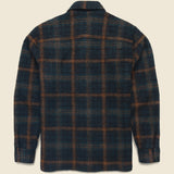 Wool Whiting Overshirt - Drawn Check - Wax London - STAG Provisions - Tops - L/S Woven - Plaid