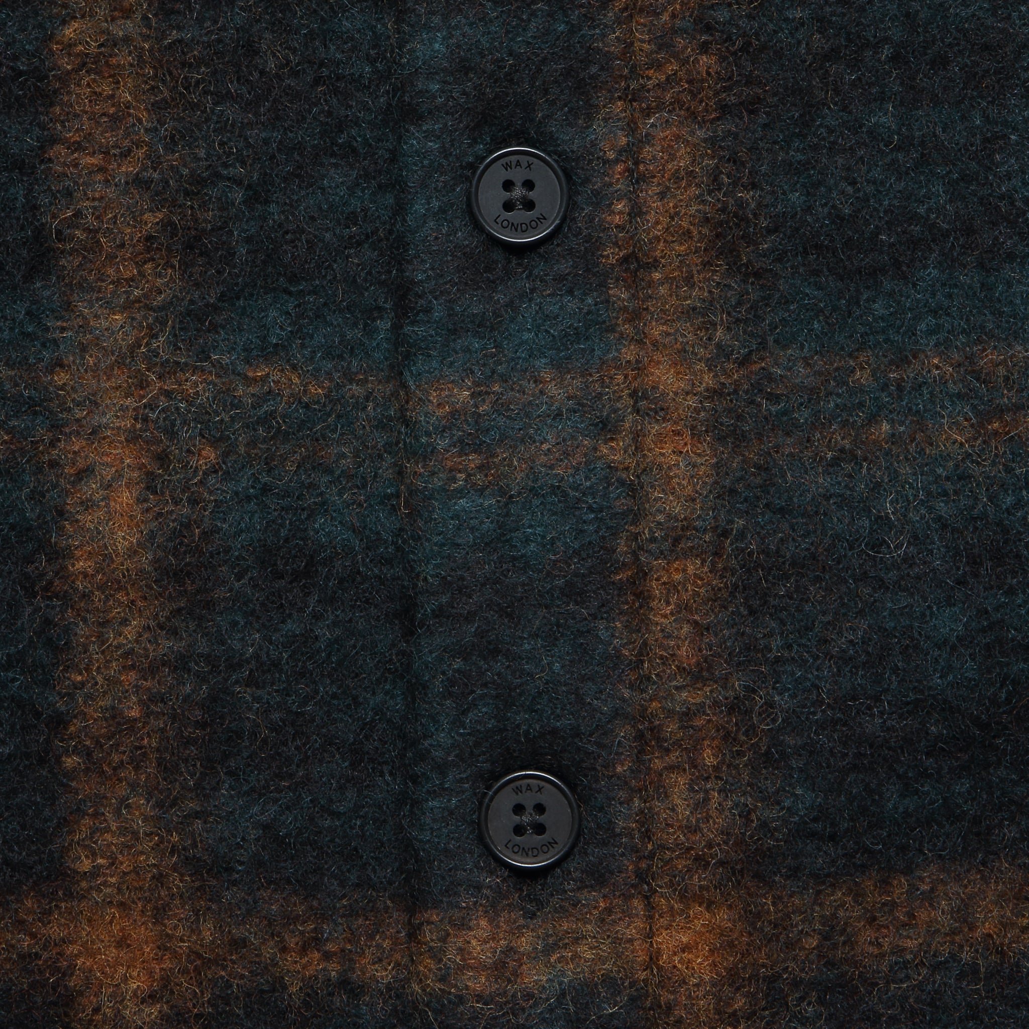 Wool Whiting Overshirt - Drawn Check - Wax London - STAG Provisions - Tops - L/S Woven - Plaid