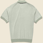 Ladder Stripe Turin Polo - Light Khaki - Wax London - STAG Provisions - Tops - S/S Knit