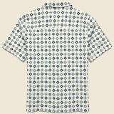 Didcot Geo Tile Shirt - Ecru - Wax London - STAG Provisions - Tops - S/S Woven - Other Pattern