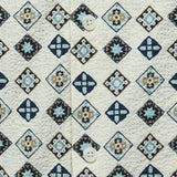 Didcot Geo Tile Shirt - Ecru - Wax London - STAG Provisions - Tops - S/S Woven - Other Pattern