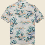 Didcot Scenic Shirt - Blue - Wax London - STAG Provisions - Tops - S/S Woven - Seersucker