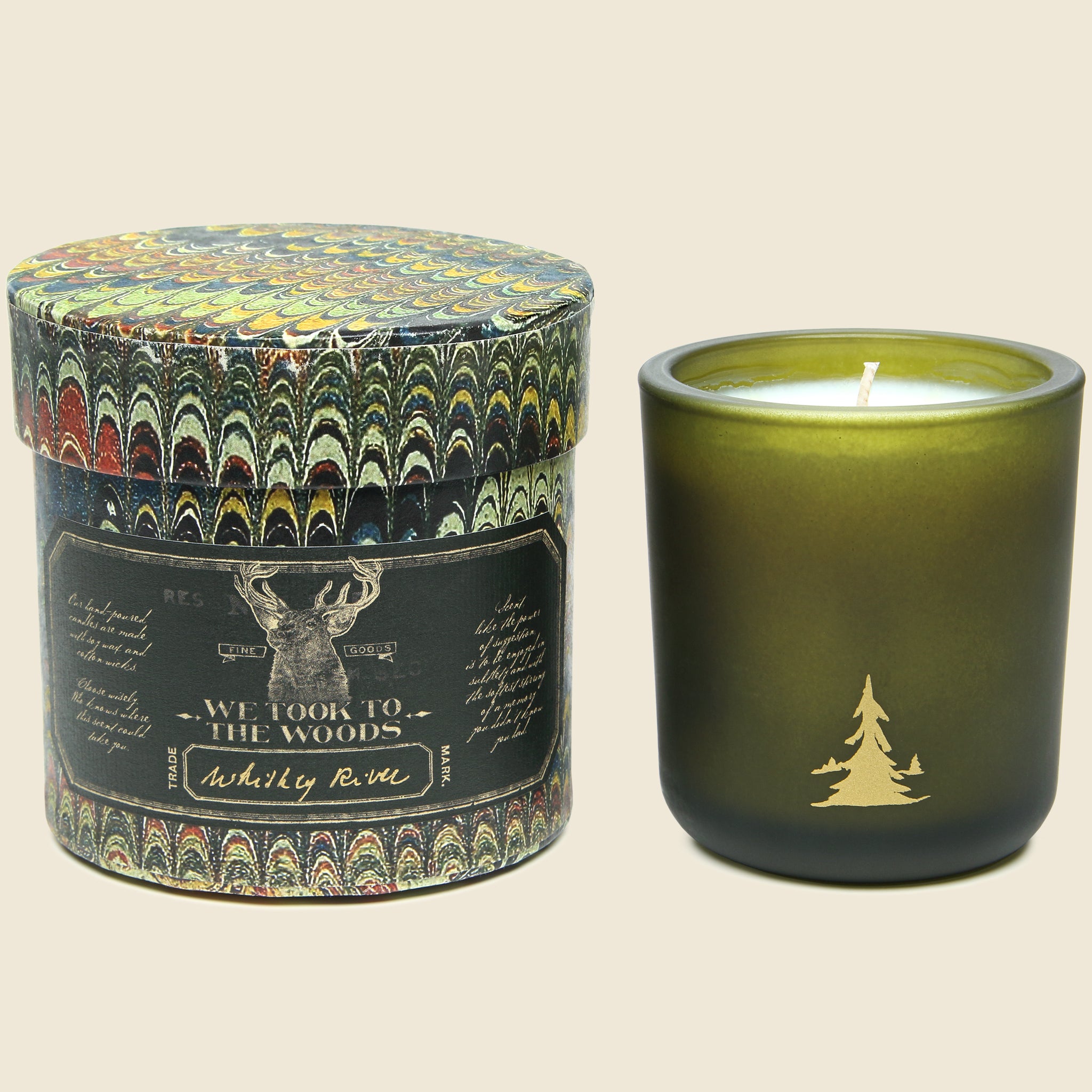 Whiskey River Candle - 8.5oz - We Took To The Woods - STAG Provisions - Home - Fragrance - Candle