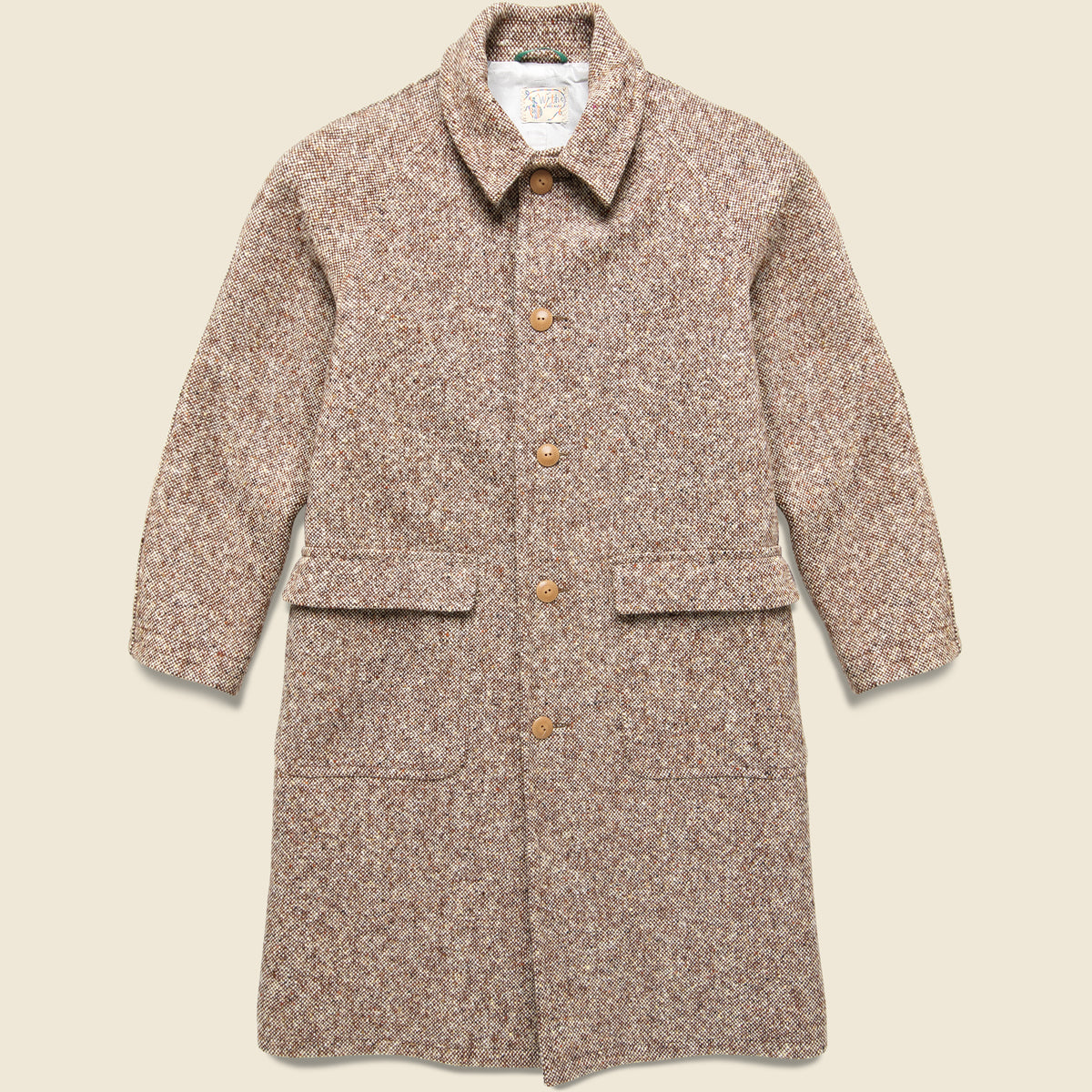 WYTHE NEW YORK RAGRAN WOOL OVERCOAT Mサイズ WYFW25006_a_1200x1200.