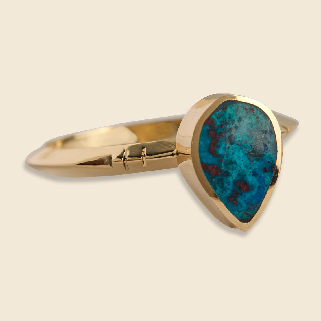 Poire Ring - Shattuckite - Young in the Mountains - STAG Provisions - W - Accessories - Ring