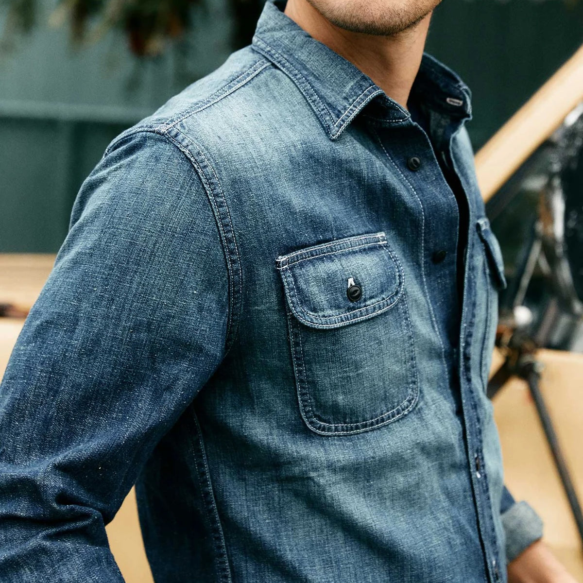 Earl Selvedge Denim Shirt - Washed Indigo - Imogene + Willie - STAG Provisions - Tops - L/S Woven - Solid