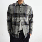 Nolan Overshirt - Grey/Blue - Wax London - STAG Provisions - Outerwear - Shirt Jacket