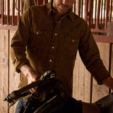 Corduroy Western Shirt - Tan - RRL - STAG Provisions - Tops - L/S Woven - Corduroy