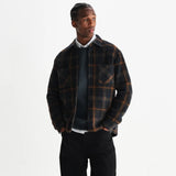 Wool Whiting Overshirt - Drawn Check - Wax London - STAG Provisions - Tops - L/S Woven - Plaid