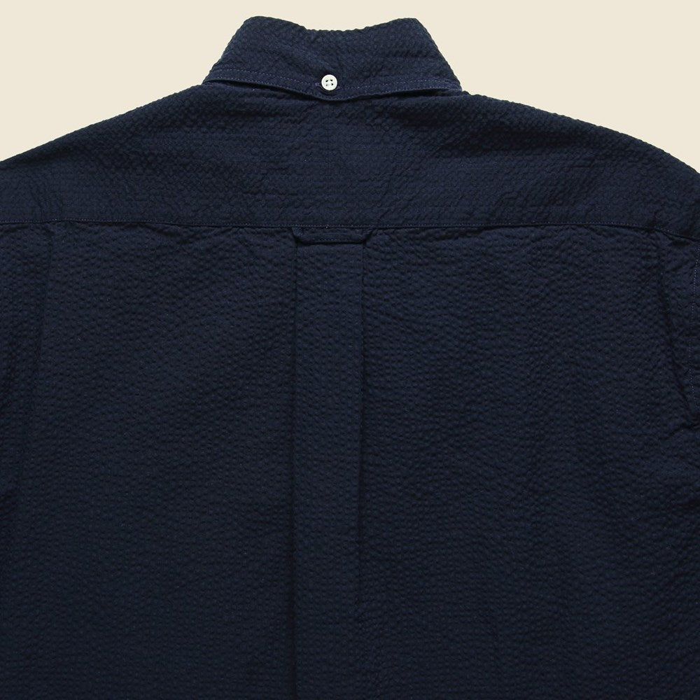 Seersucker Shirt - Navy - Gitman Vintage - STAG Provisions - Tops - S/S Woven - Seersucker