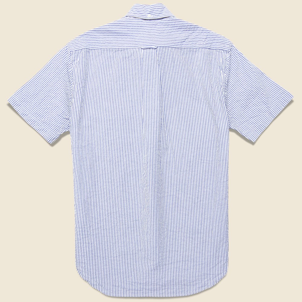 Seersucker Shirt - Blue/White Stripe - Gitman Vintage - STAG Provisions - Tops - S/S Woven - Seersucker