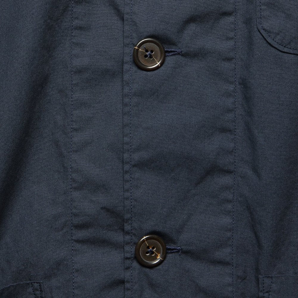 Black Poplin Logo Overshirt