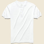 Supima Jersey Henley - White - Save Khaki - STAG Provisions - Tops - S/S Knit
