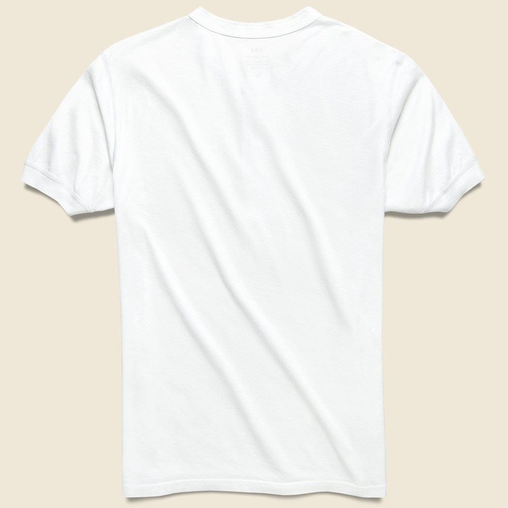 Supima Jersey Henley - White - Save Khaki - STAG Provisions - Tops - S/S Knit