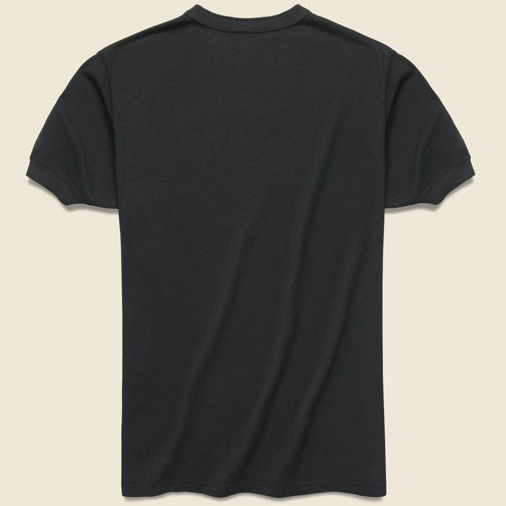 Supima Jersey Henley - Black - Save Khaki - STAG Provisions - Tops - S/S Knit