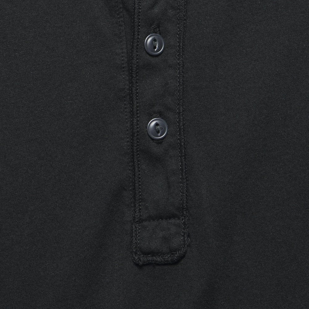 Supima Jersey Henley - Black - Save Khaki - STAG Provisions - Tops - S/S Knit