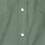 Micro Corduroy Western Shirt - Green - Hamilton Shirt Co. - STAG Provisions - Tops - L/S Woven - Corduroy