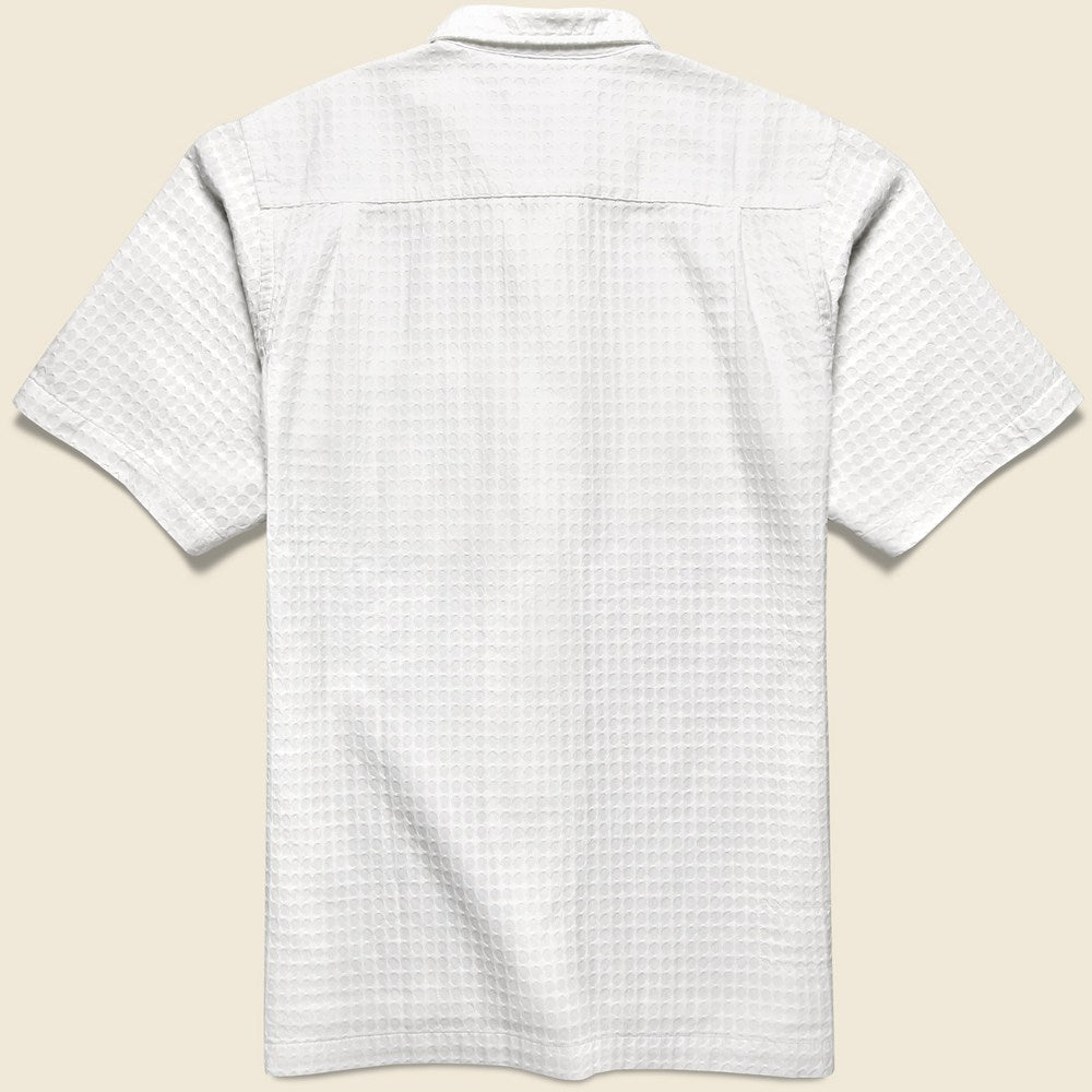 Delos Cotton Camp Shirt - White - Universal Works - STAG Provisions - Tops - S/S Woven - Solid