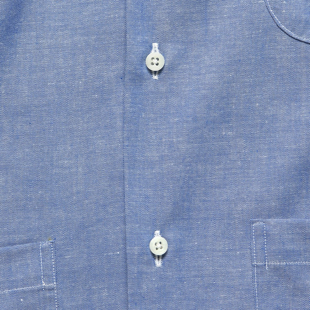 Chambray Guayabera Shirt - Blue - Gitman Vintage - STAG Provisions - Tops - S/S Woven - Solid