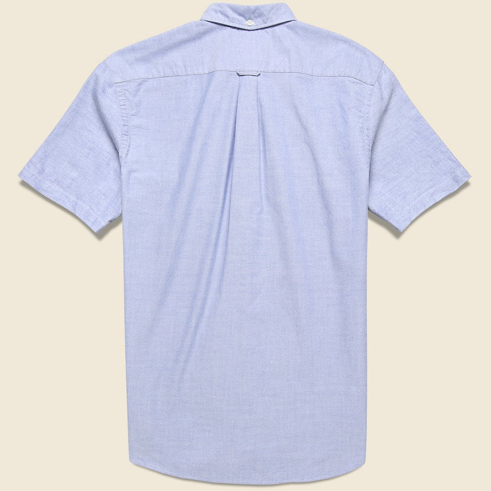 Short Sleeve Oxford Shirt - Sax - BEAMS+ - STAG Provisions - Tops - S/S Woven - Solid