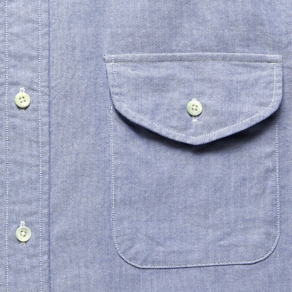 Short Sleeve Oxford Shirt - Sax - BEAMS+ - STAG Provisions - Tops - S/S Woven - Solid