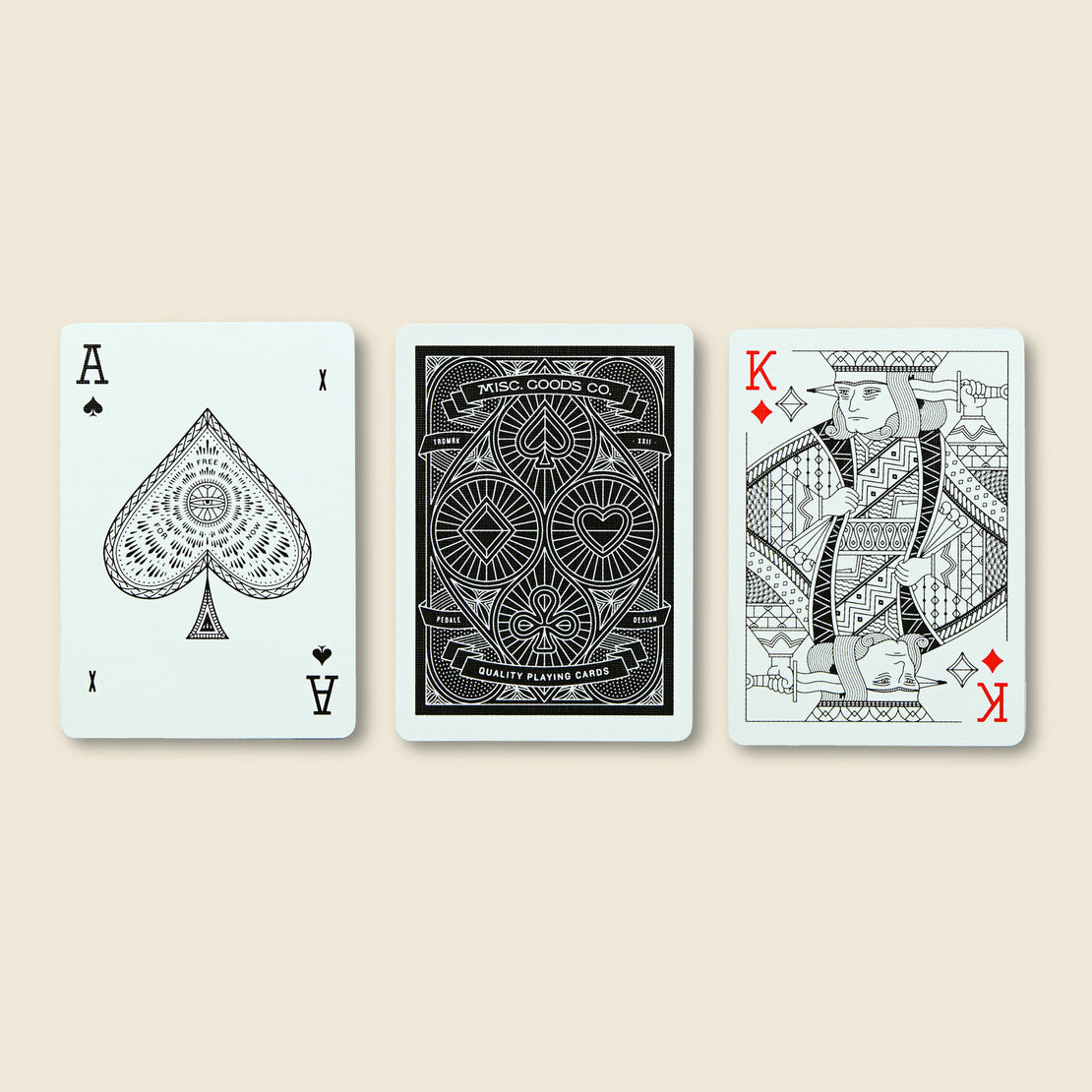 Playing Cards - Black - Misc Goods Co. - STAG Provisions - Home - Bar & Entertaining - Game