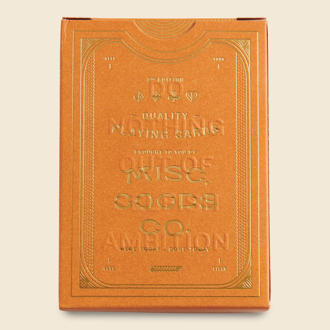 Misc Goods Co. Playing Cards - Sandstone