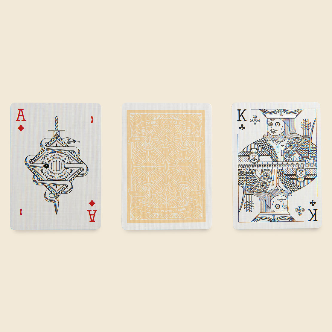 Playing Cards - Ivory - Misc Goods Co. - STAG Provisions - Home - Bar & Entertaining - Game