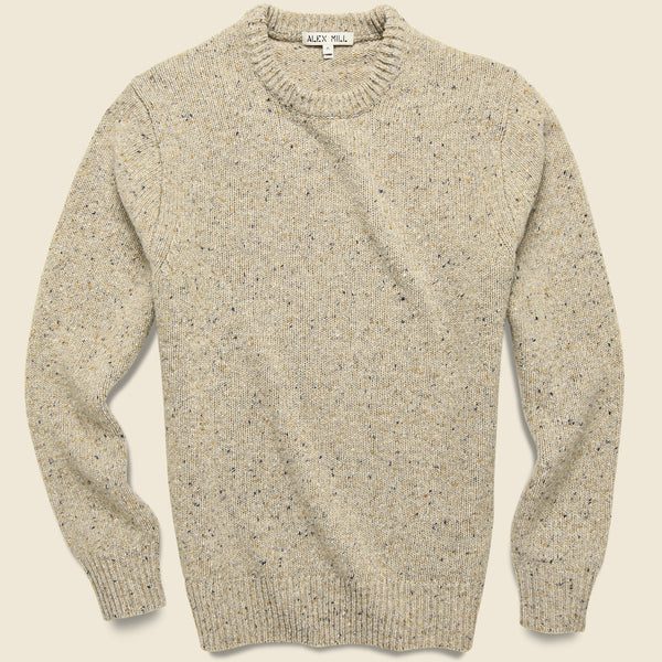 Lucas Oatmeal Sweater Wool Blend Area Rug - World Market
