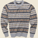 Diamond Fair Isle Sweater - Grey Fair Isle - Alex Mill - STAG Provisions - Tops - Sweater