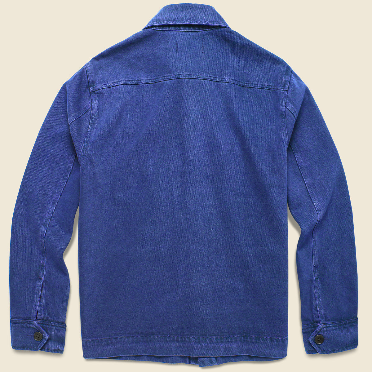 Garment Dyed Work Jacket in Recycled Denim  Recycled denim, Garment dye,  Work jackets