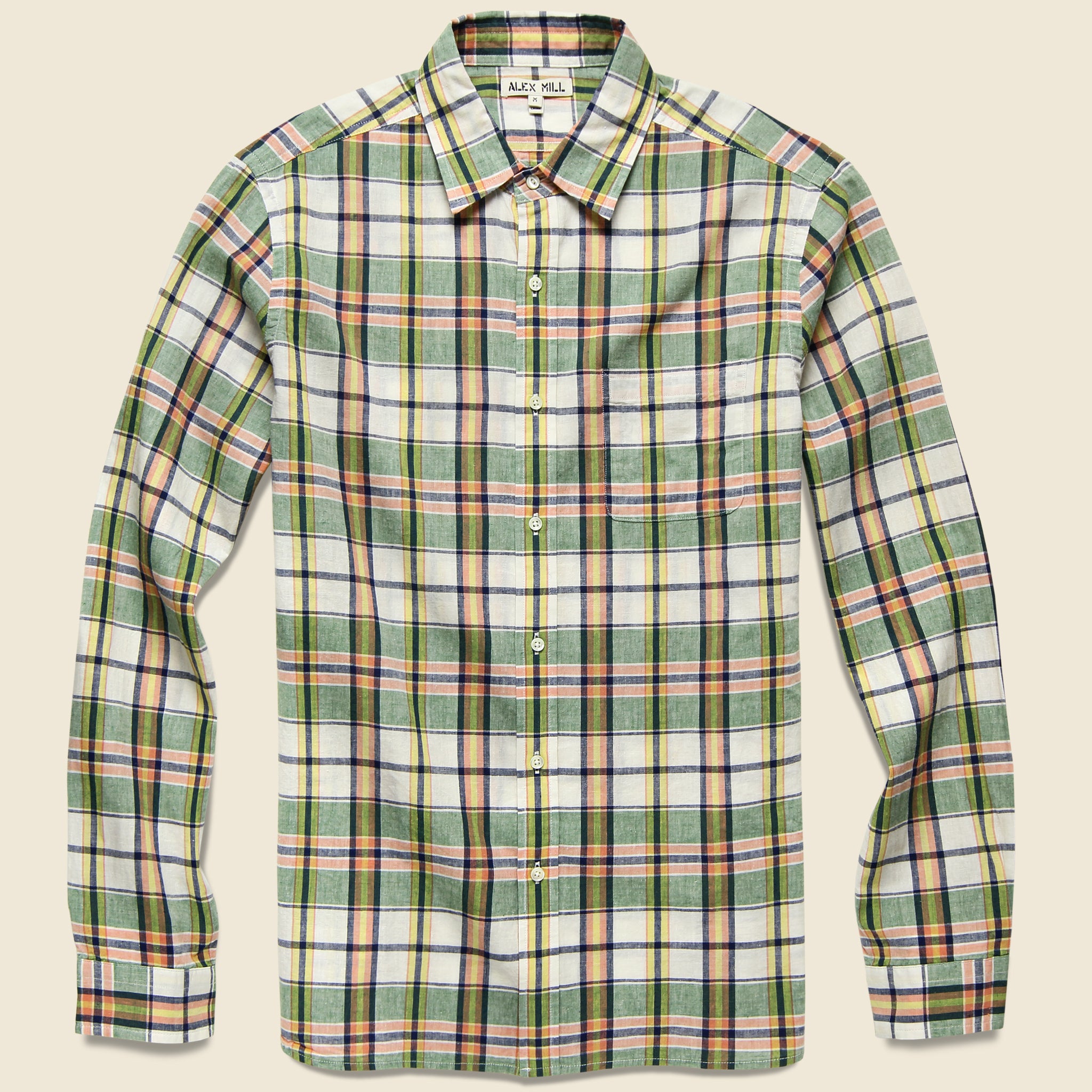 Alex Mill - L/S Cotton/Linen Spring Shirt, SS19 - Alex Mill - STAG Provisions - Tops - L/S Woven - Plaid