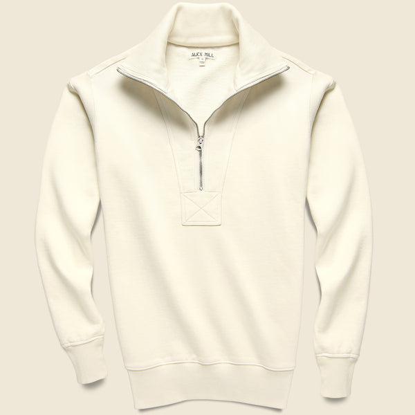 Half Zip Fleece - Natural