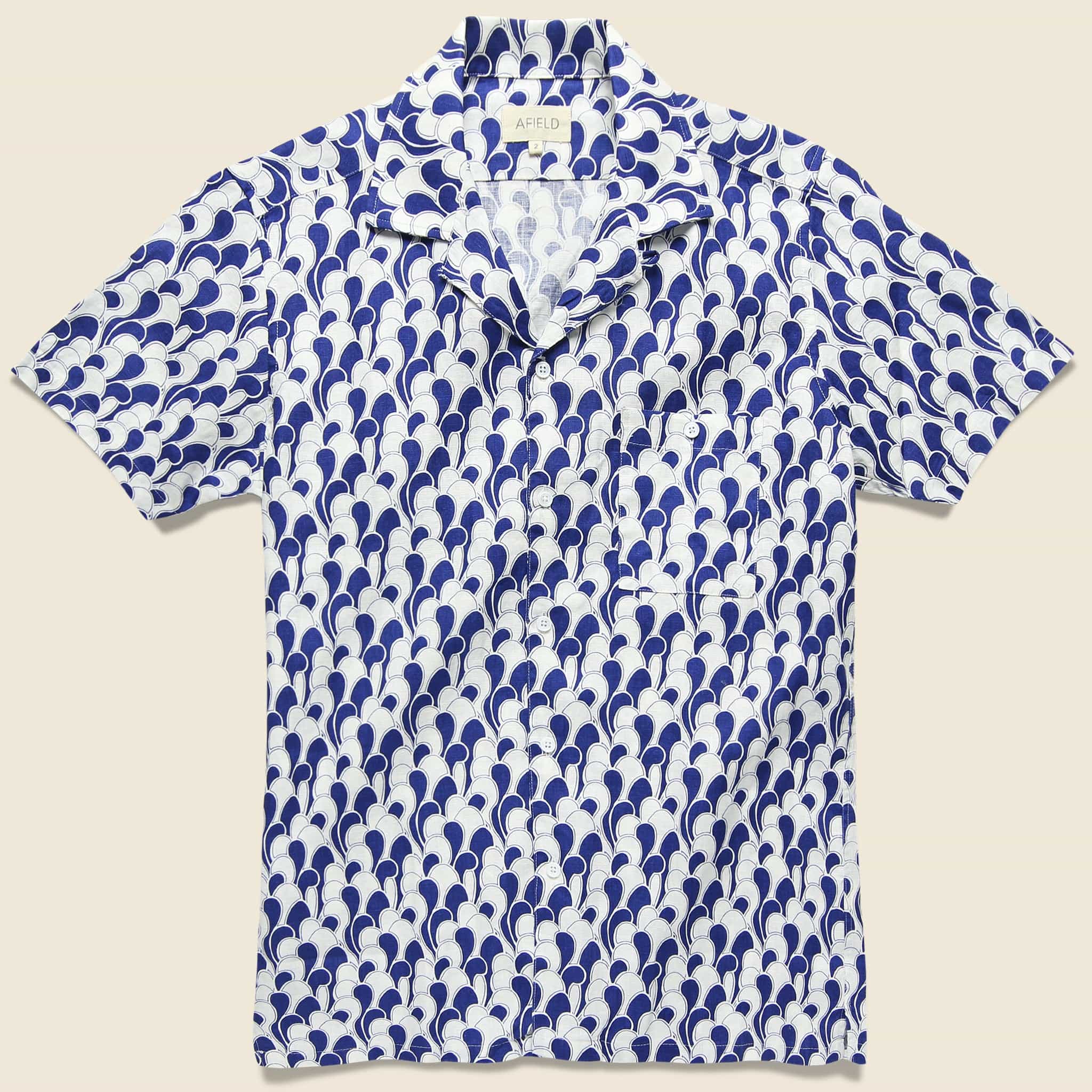 Selleck Shirt - Waves - Afield - STAG Provisions - Tops - S/S Woven - Other Pattern