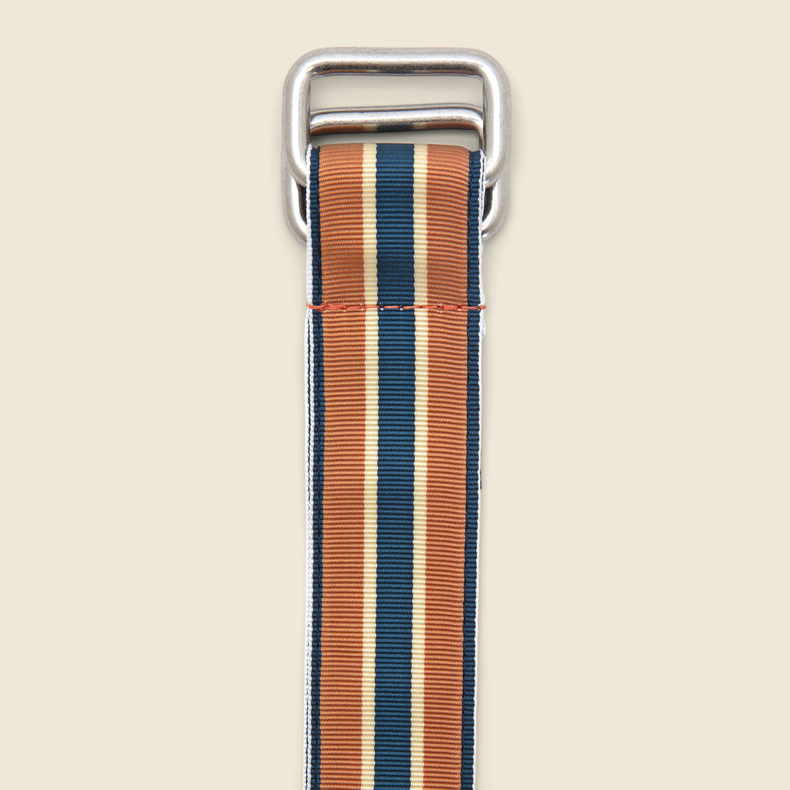 Grosgrain Tape Double Ring Belt - Orange - BEAMS+ - STAG Provisions - Accessories - Belts