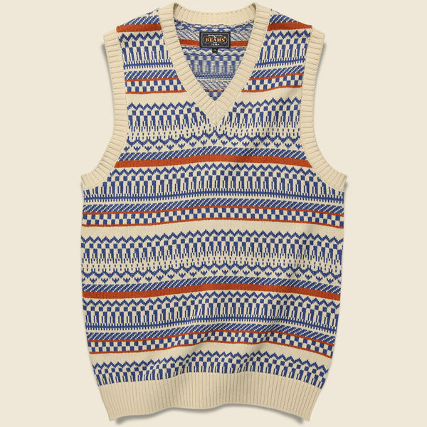 Stag Brown - Fair Isle Vest