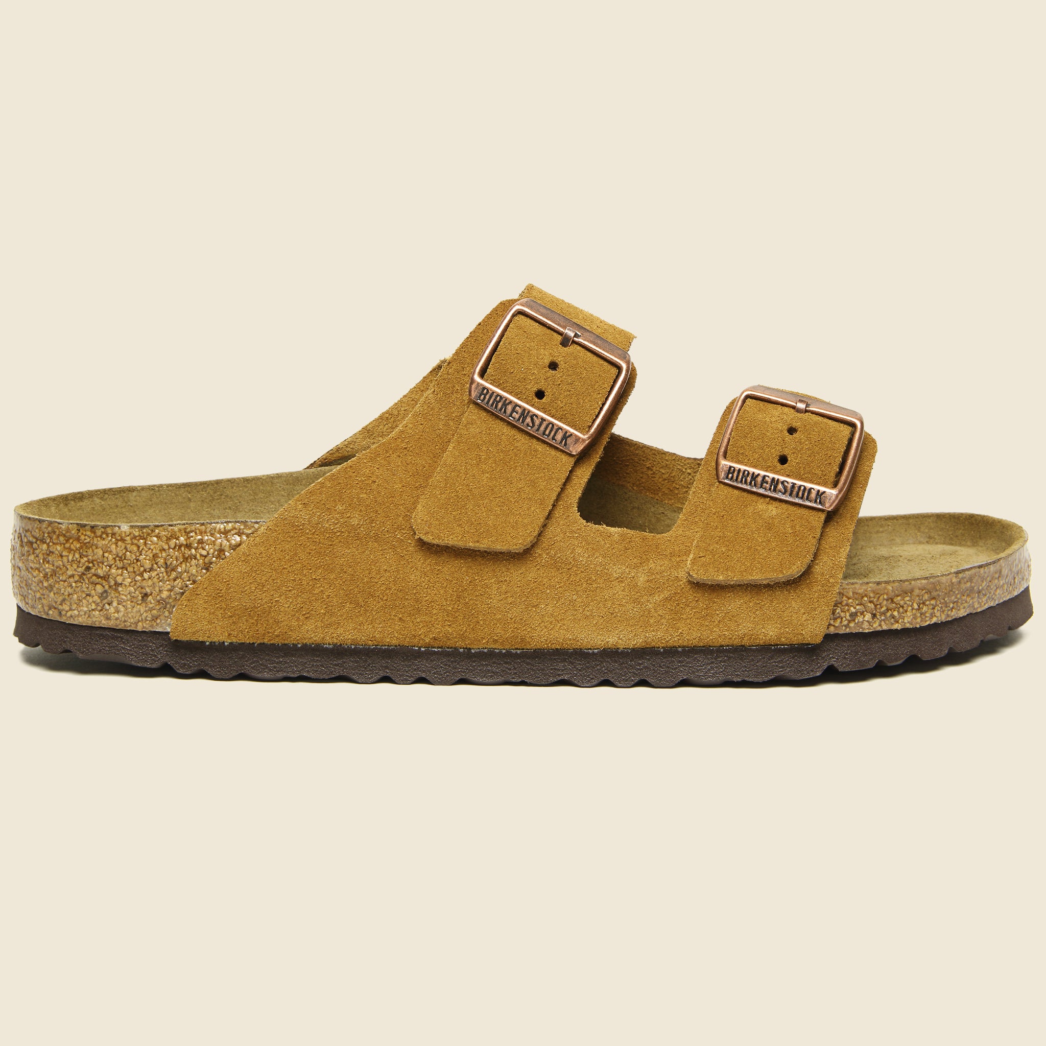 Arizona Suede Sandal Mink - Main Image