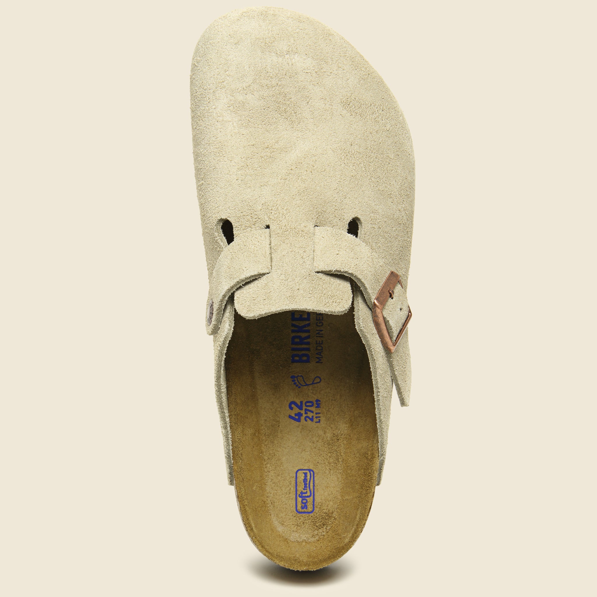 Boston Suede Clog - Taupe - Birkenstock - STAG Provisions - Shoes - Sandals / Flops