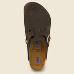 Boston Soft Footbed Clog - Mocha Suede - Birkenstock - STAG Provisions - Shoes - Sandals / Flops