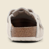 Boston Suede Clog - White - Birkenstock - STAG Provisions - Shoes - Sandals / Flops