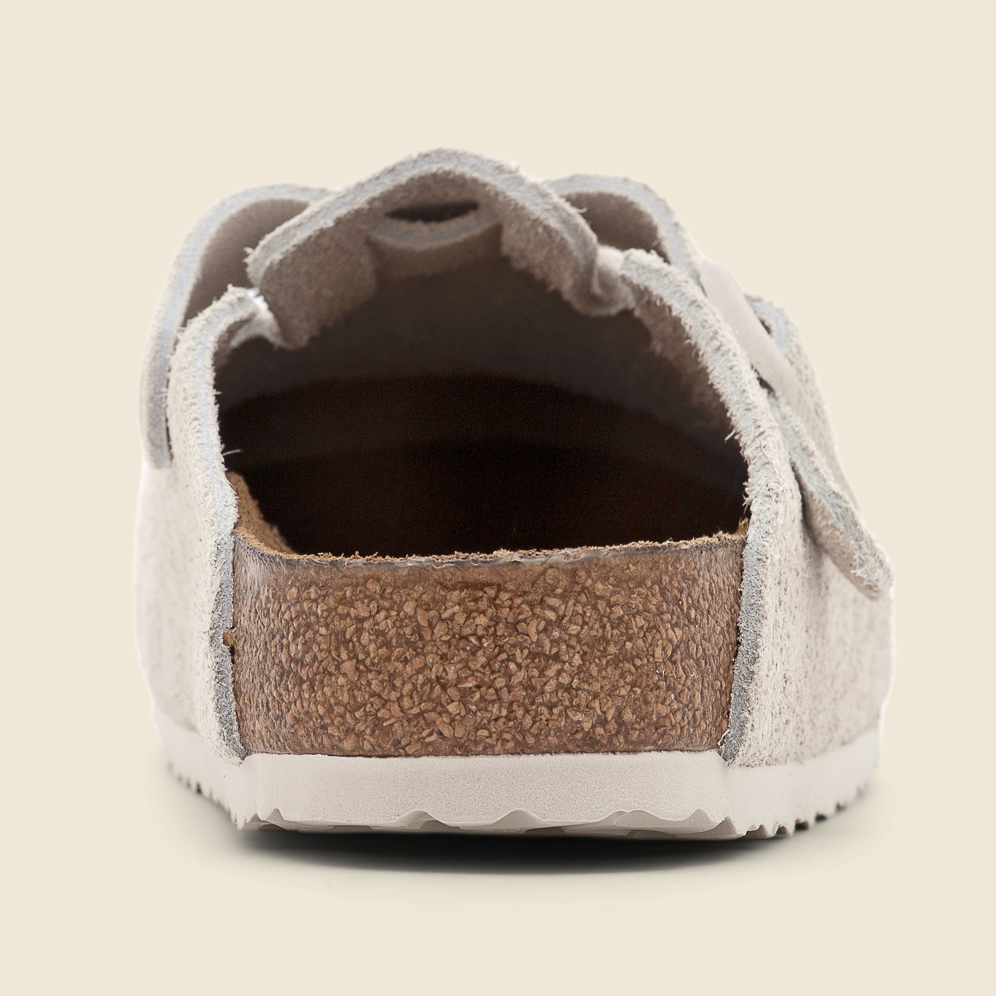 Boston Suede Clog - White - Birkenstock - STAG Provisions - Shoes - Sandals / Flops