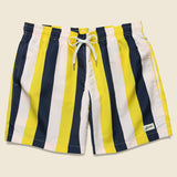 Striped Swim Trunk - Pink/Yellow - Bather Trunk Co. - STAG Provisions - Shorts - Swim